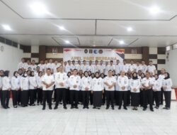 Lapas Kelas I Bandar Lampung Ikuti Apel Bersama Kementerian Koordinator Bidang Hukum Hak Asasi Manusia Imigrasi dan Pemasyarakatan