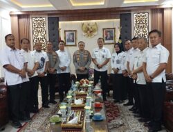 Kalapas Kelas I Bandar Lampung Dampingi Kakanwil Ditjenpas Lampung Audiensi Dengan Kapolda Lampung