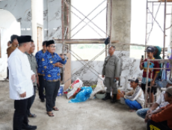 Pj. Gubernur Lampung Tinjau Pembangunan Masjid Al-Hijrah Kota Baru di Akhir Masa Jabatannya