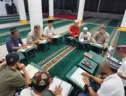 Suasana Khidmat, Rutan Kotabumi Laksanakan Ibadah Tarawih dan Tadarus Bulan Ramadhan