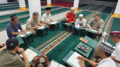 Suasana Khidmat, Rutan Kotabumi Laksanakan Ibadah Tarawih dan Tadarus Bulan Ramadhan