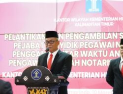 Pelantikan PPNS dan PAW Anggota MPDN Kota Samarinda, Kakanwil Tekankan Profesionalisme dan Integritas
