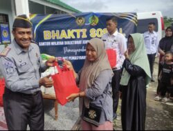 Aksi Nyata Kepedulian Masyarakat, Karutan Bandar Lampung Ikuti Bakti Sosial Bersama Kanwil Ditjenpas