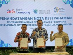 Bank Lampung Gandeng BAPPEBT dan PT KBI Untuk Optimalisasi Potensi Perekonomian di Lampung