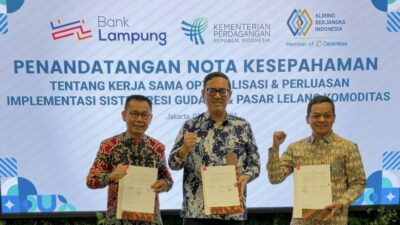 Bank Lampung Gandeng BAPPEBT dan PT KBI Untuk Optimalisasi Potensi Perekonomian di Lampung