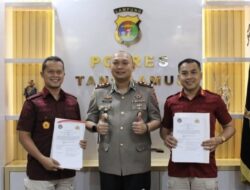 Lapas Kelas IIB Kotaagung Bersama Polres Tanggamus Sepakati Kerja Sama Dalam Pemanfaatan Data Informasi Hingga Tata Kelola Senpi