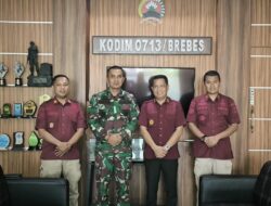 Respons Arahan Pimpinan dan Perkuat Sinergitas, Kalapas Gowim Mahali Silaturahmi Dengan Dandim 0713/Brebes