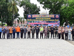 Sampaikan Amanat Kapolri, Bupati Egi Pimpin Apel Gelar Pasukan Operasi Ketupat Krakatau 2025