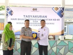 Rutan Sukadana Gelar Wisuda dan Pelepasan Satu Pegawai Purnabakti