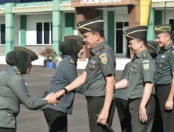 Usai Cuti Hari Raya Idul Fitri 1446 H, Korem 043/Gatam Gelar Halal Bihalal