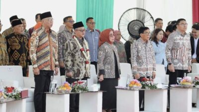 Gubernur Lampung Dampingi Mendikdasmen Abdul Mu’ti Buka Sekolah Islam Modern Emer Islamic Boarding School dan Resmikan Masjid Ummi di Natar