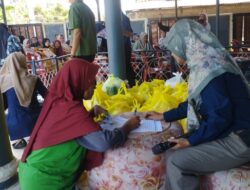 BPJS Ketenagakerjaan Metro Berikan 100 Paket Sembako Gratis Kepada Buruh Tani Labuhan Maringgai Lampung Timur