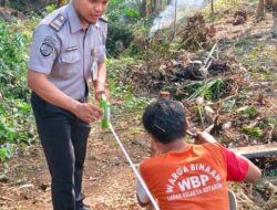 Lapas Kotabumi Lakukan Bersih-Bersih serta Ukur Ulang Batas Tanah Lapas dan Warga Sekitar