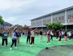 Penuh Antusias dan Keceriaan, Petugas dan Warga Binaan Laksanakan Senam Pagi Bersama