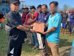 Usai Senam Pagi Bersama, Kalapas Gunung Sugih Serahkan Hadiah Perlombaan Pekan Olahraga dan Seni Narapidana