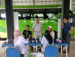 Jasa Raharja Gelar Pelatihan Pertolongan Pertama Gawat Darurat dan Pelayanan Kesehatan Gratis di Pool Bis PO Puspa Jaya