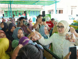 Wagub Jihan Nurlela Tinjau Pasar Murah PW Muslimat NU di Natar, Bantu Warga Dapatkan Kebutuhan Pokok