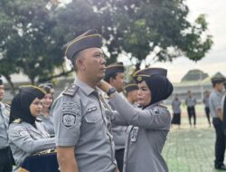 Kalapas Kelas I Bandar Lampung Pimpin Penyematan Pangkat dan Pengukuhan CPNS Menjadi PNS