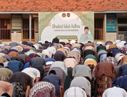 Kalapas Gowim Mahali Beserta Jajaran Lapas Brebes Laksanakan Sholat Idul Adha