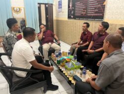 Koordinasi Bantuan Pengamanan Kodim 0412 dan Polres Lampung Utara di Lapas Kelas IIA Kotabumi