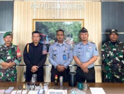 Tingkatkam Keamanan dan Ketertiban, Rutan Kelas I Bandar Lampung Gandeng Kodim 0421/Lampung Selatan Lakukan Razia Kamar Hunian Warga Binaan