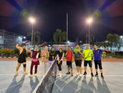 Rutin Tenis Bersama, Komitmen Lapas Muara Enim Wujudkan Petugas yang Sehat dan Prima