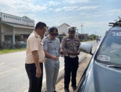 Jasa Raharja Bersama Mitra Laksanakan Operasi Gabungan Dalam Upaya Pencegahan Kecelakaan di Kec Penawar Tama Tulang Bawang