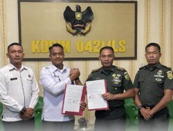 Strategis Penguatan Pengamanan, Rutan Kelas I Bandar Lampung Tekan MoU Dengan Kodim 0421/Lampung Selatan