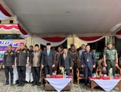 Sinergitas dan Kolaborasi, Kepala Rutan Sukadana Hadiri Upacara HUT Bhayangkara ke-79