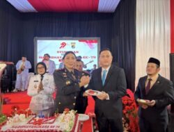 Semangat Kebersamaan, Karutan Sukadana Hadiri Tasyakuran HUT Bhayangkara Ke-79 di Polres Lampung Timur