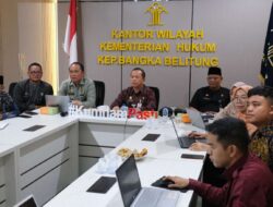 Sebanyak 109 Produk Hukum Daerah Harmonisasi Kanwil Kemenkum Bangka Belitung Pada Semester I 2025