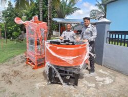 Tingkatkan Pelatihan Kerja, Lapas Muara Enim Terima Bantuan 1 Set Mesin Paving dan Mixer dari PT PLN Nusantara Power Bukit Asam