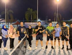 Lapas Muara Enim Gelar Latihan Tenis Bersama Guna Perkuat Soliditas Antar Pegawai