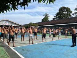 Jiwa Raga Sehat dan Konsentrasi Meningkat, WBP Rutan Sukadana Semangat Ikuti Pembinaan Olahraga Pagi