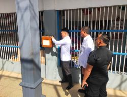 Tim Unit Layanan Pengaduan Lapas Muara Enim Lakukan Pengecekan Kotak Pengaduan Pada Blok Hunian Warga Binaan