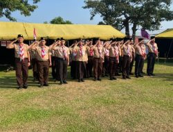 Tumbuhkan Disiplin dan Nasionalisme, Lapas Muara Enim Hadiri Pembukaan Kegiatan Perkemahan Satya Darma Bhakti Pemasyarakatan se-Sumatera Selatan