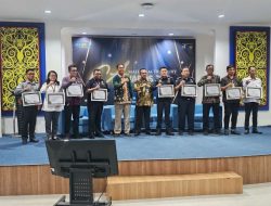 Evaluasi Anggaran Semester I, Kanwil Kemenkum Kaltim Raih Penghargaan di Mahakam Treasury Award TA 2025