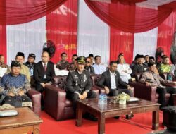 Karutan Menggala Hadiri Upacara HUT Bhayangkara ke-79 di Polres Tulang Bawang