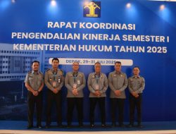 Apresiasi Optimalisasi Kinerja Jajaran di Semester I, Menteri Hukum Resmi Buka Rakor Pengendalian Kinerja 2025