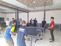 Sambut HUT RI ke-80, Warga Binaan Lapas Brebes Adu Skill Lomba Tenis Meja di Kegiatan Porsenap