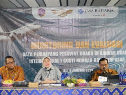 Jasa Raharja Gelar Monitoring dan Evaluasi Data Penumpang Angkutan Udara Domestik di Bandara I Gusti Ngurah Rai Bali