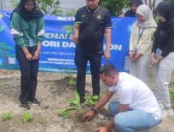 Mahasiswa KKN UIN Raden Intan Lampung Tanam Biopori dan Pohon di Rutan Kelas I Bandar Lampung