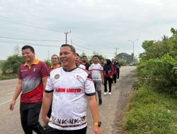 Jalan Sehat Lapas Muara Enim Hangatkan Kebersamaan di Semarak HUT RI ke- 80