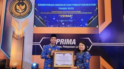 Kanwil Ditjenim Lampung Berhasil Raih Penghargaan Rakor Dukman 2025