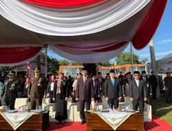 Kepala Rutan Sukadana Bersama Pemkab Lampung Timur Ikuti Upacara Bendera Peringatan HUT RI Ke-80