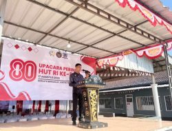 Bangkitkan Nilai-Nilai Kebangsaan, Rutan Sukadana Gelar Upacara HUT Ke-80 Kemerdekaan RI