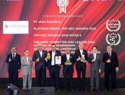 Jasa Raharja Raih 4 Penghargaan TOP GRC Awards 2025, Perkuat Implementasi Tata Kelola, Manajemen Risiko dan Kepatuhan