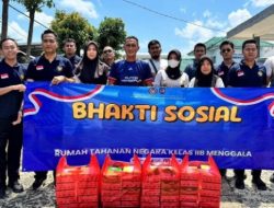 Rutan Menggala Gelar Bhakti Sosial Dengan Berbagi Makanan Kepada Pengendara
