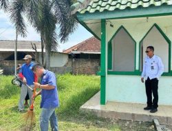 Wujud Pemasyarakatan Pasti Berdampak, Rutan Menggala Ajak Warga Binaan Bersihkan Masjid Islamic Center Tulang Bawang