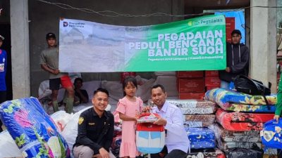Pegadaian Kanwil III Salurkan Bantuan Untuk Korban Banjir Bandang di Lampung Barat